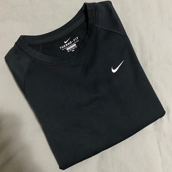 Nike Therma-FIT Crewneck Sweater, Black, Extra Small - Picture 5 of 5